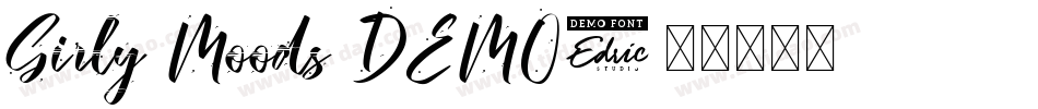 Girly Moods DEMO字体转换